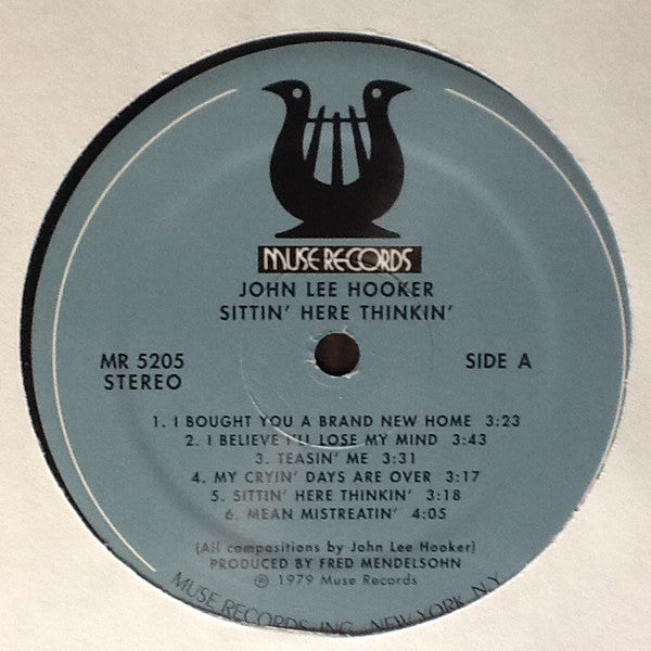John Lee Hooker : Sittin' Here Thinkin' (LP, Album, RE)
