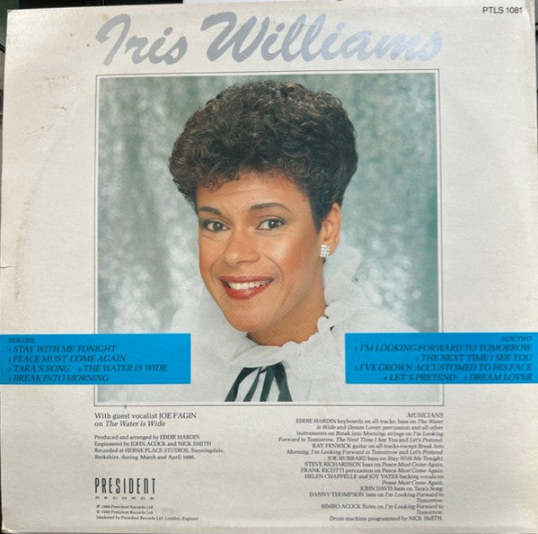 Iris Williams : Peace Must Come Again (LP, Album)