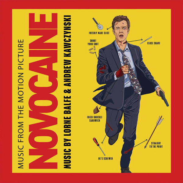 Lorne Balfe & Andrew Kawczynski : Novocaine (Music From The Motion Picture) (LP, Ltd, Yel)