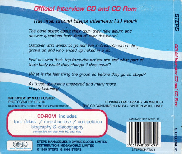 Steps : Official  Interview CD And CD-ROM (CD, Enh)