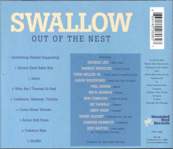 Swallow (10) : Out Of The Nest (CD, Album, RE)