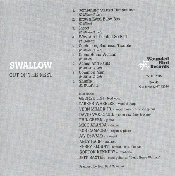 Swallow (10) : Out Of The Nest (CD, Album, RE)