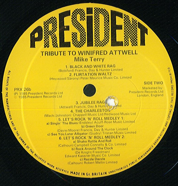 Mike Terry (7) : Tribute To Winifred Atwell (LP, Album)