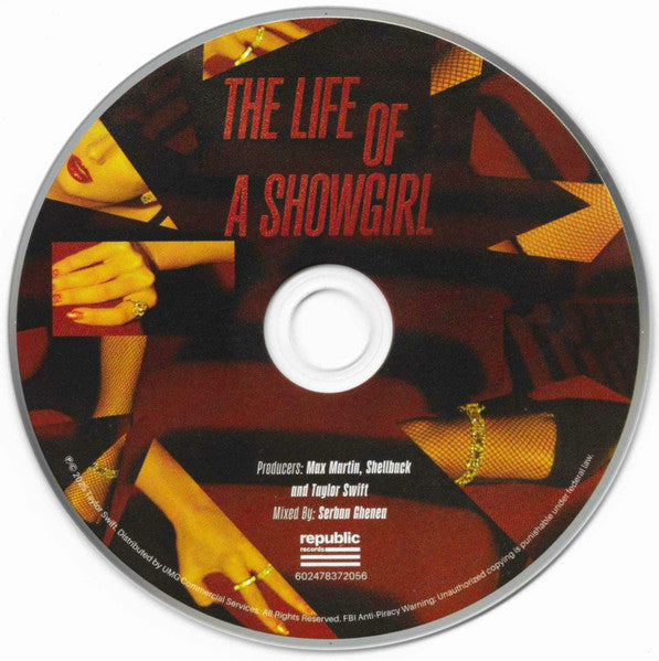 Taylor Swift : The Life Of A Showgirl (CD, Album, It')