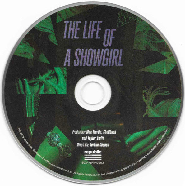 Taylor Swift : The Life Of A Showgirl (CD, Album, It')