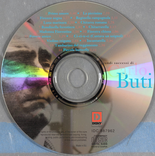 Carlo Buti : I Grandi Successi Di Carlo Buti (CD, Comp)