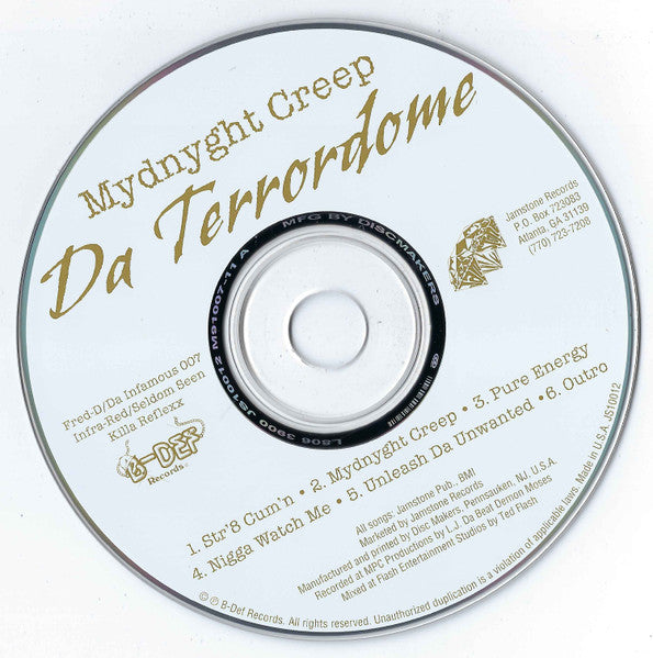 Da Terrordome : Mydnyght Creep (CD, EP)