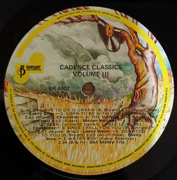 Various : Cadence Classics, Vol. 3 (LP, Comp)