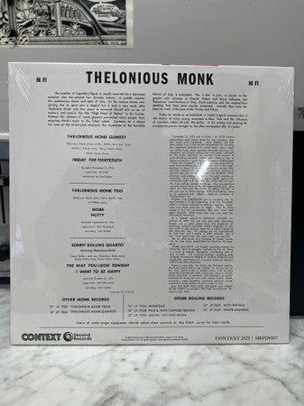 Thelonious Monk, Sonny Rollins : Monk (12", Album, Bla)