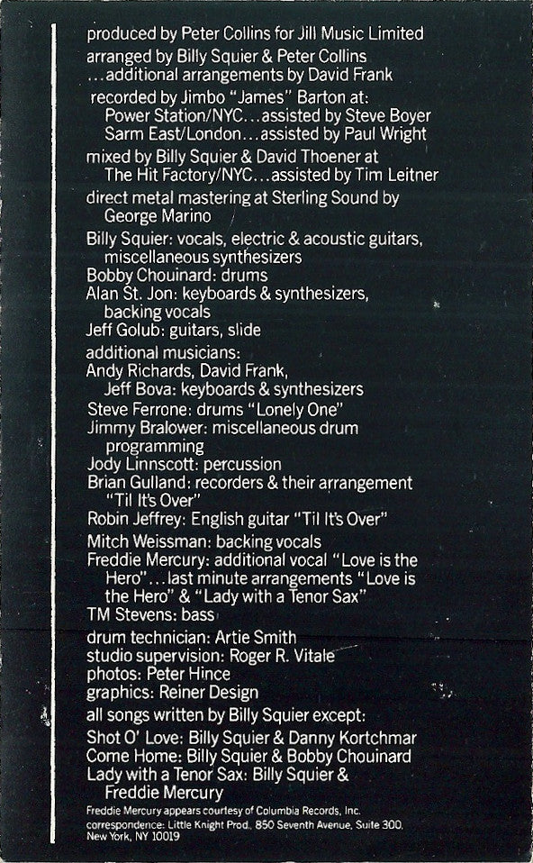 Billy Squier : Enough Is Enough (Cass, Album, Dol)