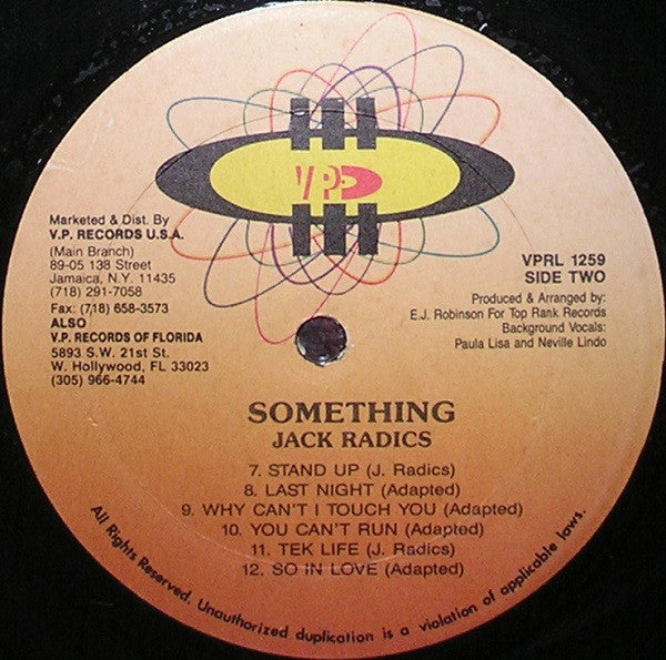 Jack Radics : Something (LP, Album)