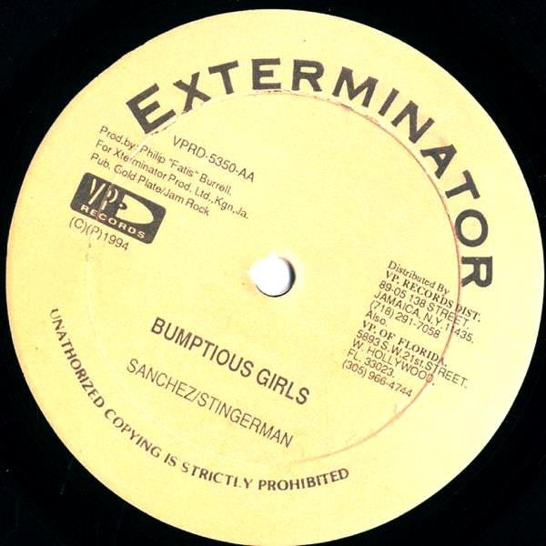 Sanchez // Sanchez / Stinger Man : Another Sad Love Song / Bumptious Girls (12")