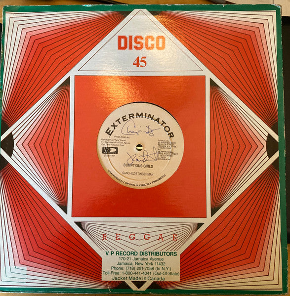 Sanchez // Sanchez / Stinger Man : Another Sad Love Song / Bumptious Girls (12")