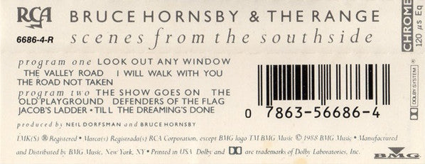 Bruce Hornsby And The Range : Scenes From The Southside (Cass, Album, Dol)