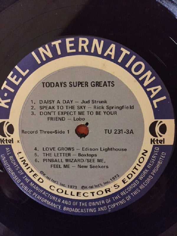 Various : Today's Super Greats (Part-3) (LP, Comp, Ltd)