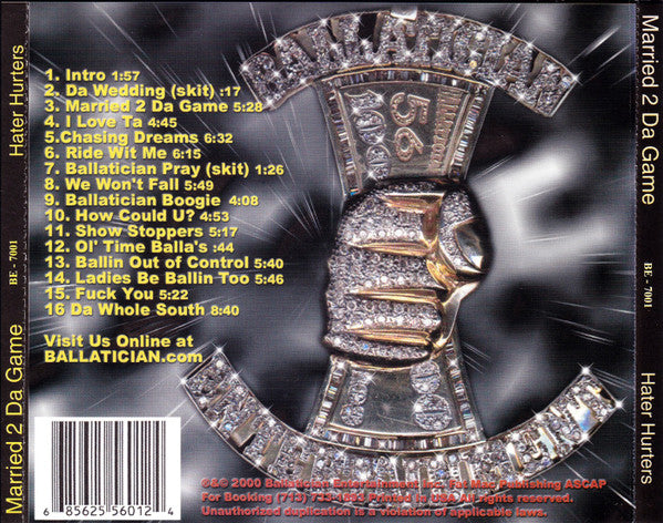 Hater Hurters : Married 2 Da Game (CD, Album)