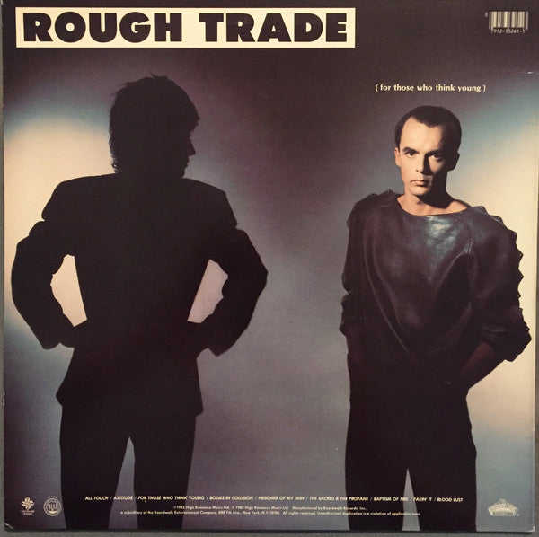 Rough Trade : For Those Who Think Young (LP, Album, Mon)