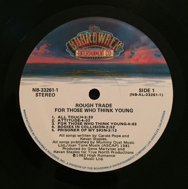 Rough Trade : For Those Who Think Young (LP, Album, Mon)