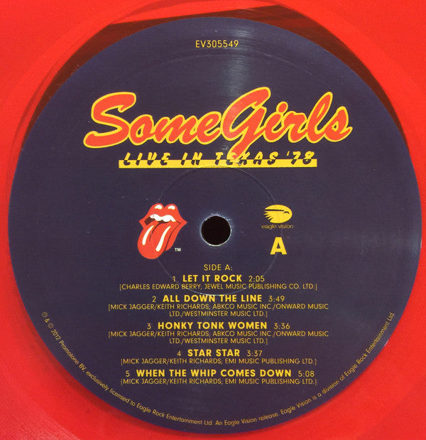 The Rolling Stones : Some Girls (Live In Texas '78) (LP, Red + LP, Yel + DVD-V, Multichannel, NTSC, Reg)