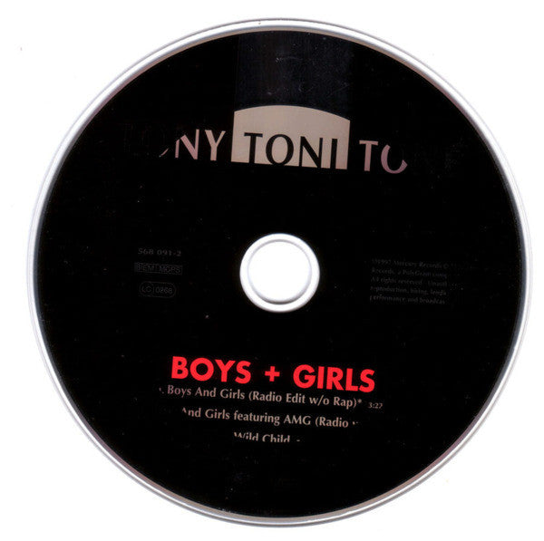 Tony! Toni! Toné! : Boys + Girls (CD, Single)