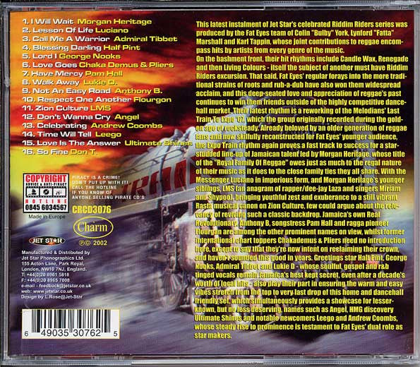 Various : Riddim Rider Vol. 6 Expo Train (CD, Comp)