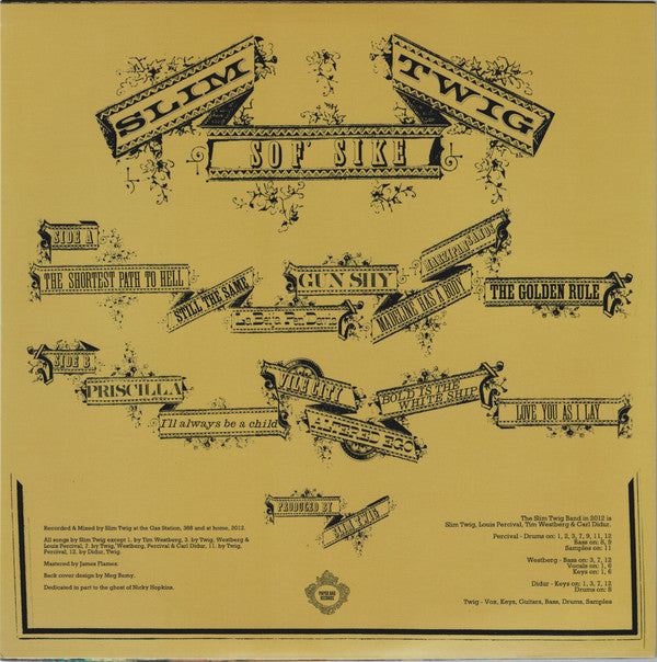 Slim Twig : Sof' Sike (LP, Album, Cle + CD, Album + Ltd)