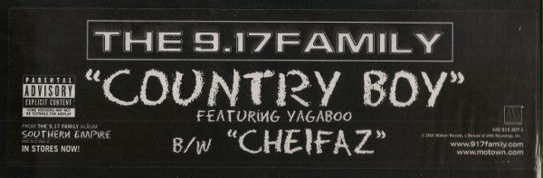 The 9.17 Family : Country Boy / Cheifaz (12", Promo)