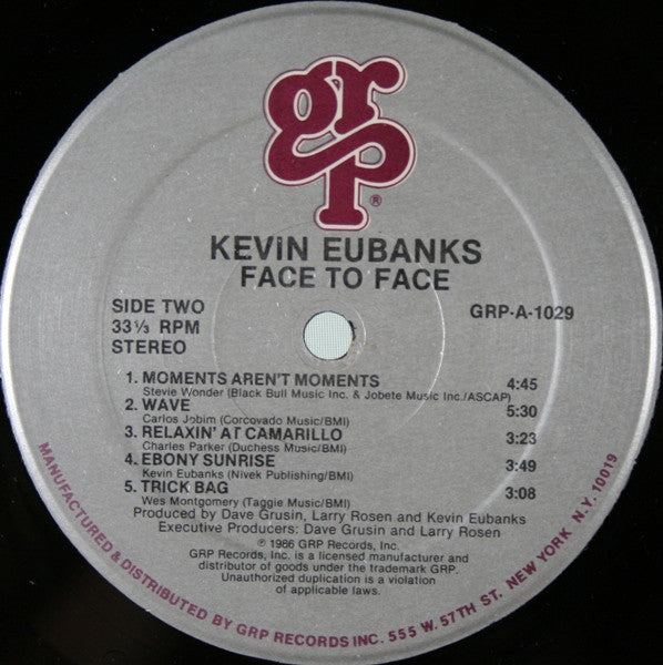 Kevin Eubanks : Face To Face (LP, Album, All)