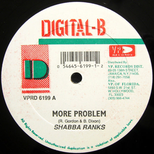 Shabba Ranks : More Problem (12")