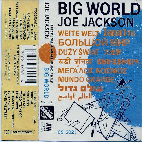 Joe Jackson : Big World (Cass, Album)
