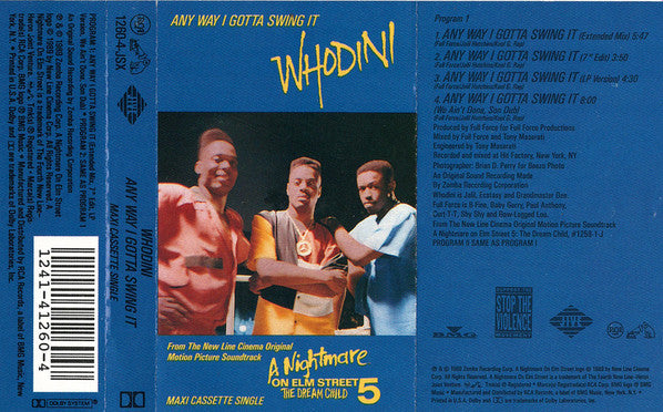 Whodini : Any Way I Gotta Swing It (Cass, Maxi, Dol)
