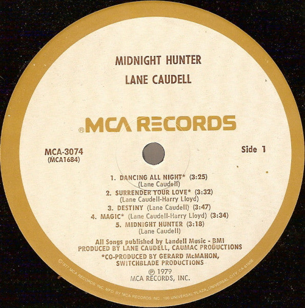Lane Caudell : Midnight Hunter (LP, Album)