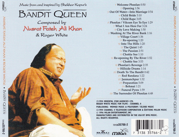 Nusrat Fateh Ali Khan & Roger White (2) : Bandit Queen (CD, Album)