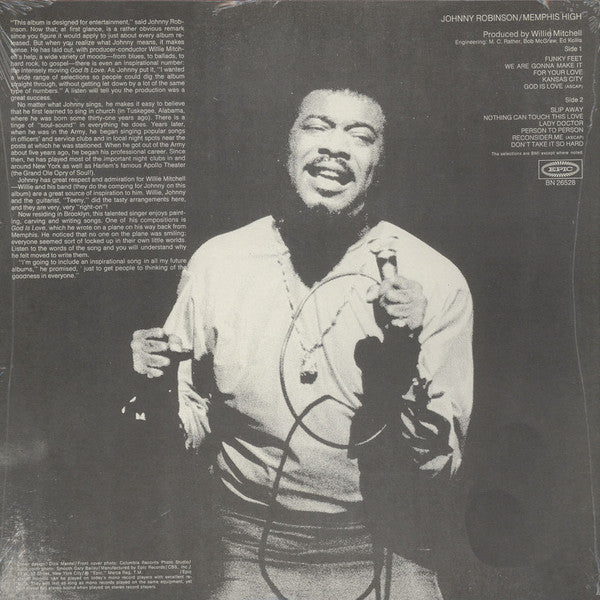 Johnny Robinson : Memphis High (LP, Album, RE)