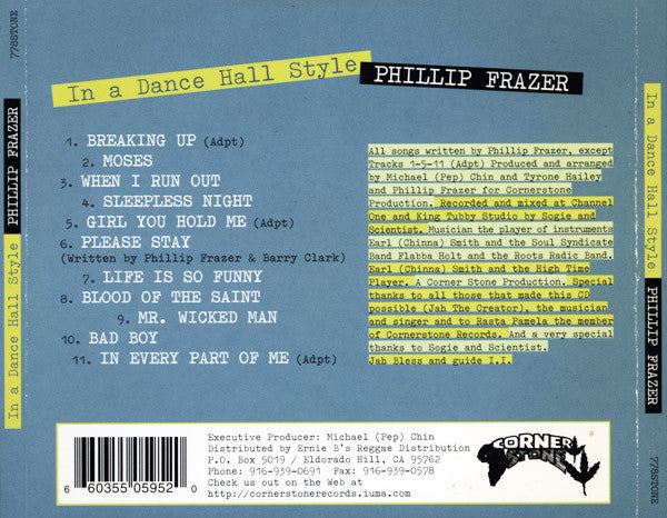 Phillip Fraser : In A Dance Hall Style (CD, Comp)