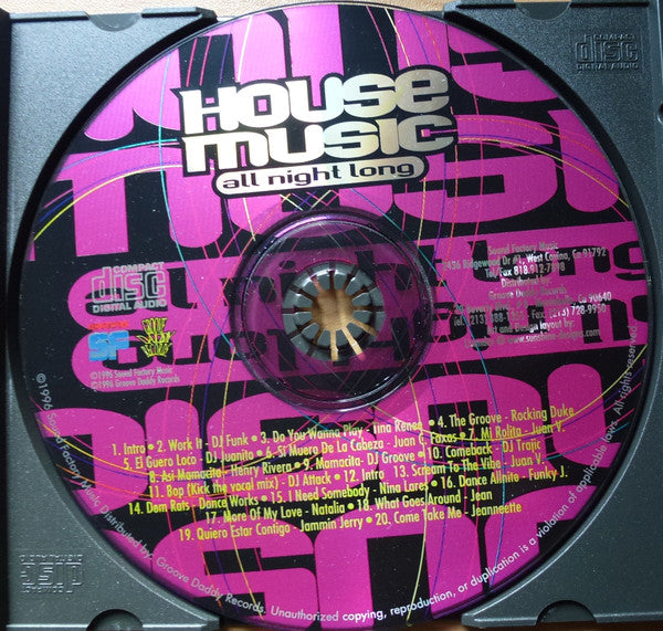 Juan C. Faxas : House Music All Night Long (CD, Mixed)