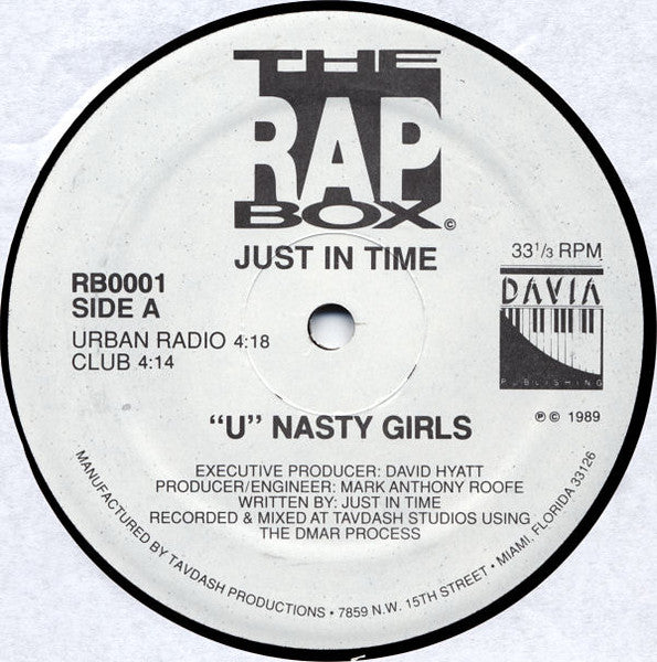 Just In Time : "U" Nasty Girls (12")