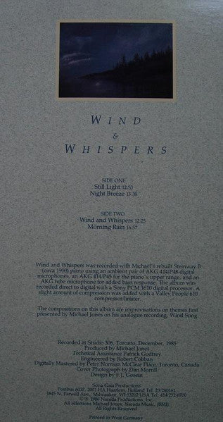 Michael Jones : Wind & Whispers (LP, Album)