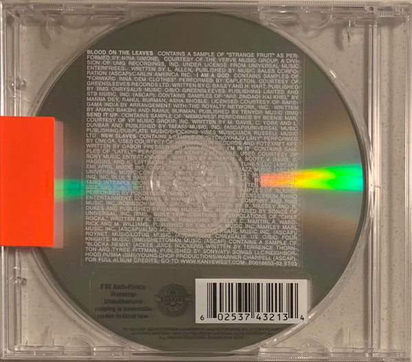Kanye West : Yeezus (CD, Album, Son)