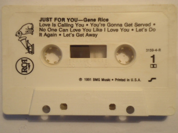 Gene Rice : Just For You (Cass, Album)