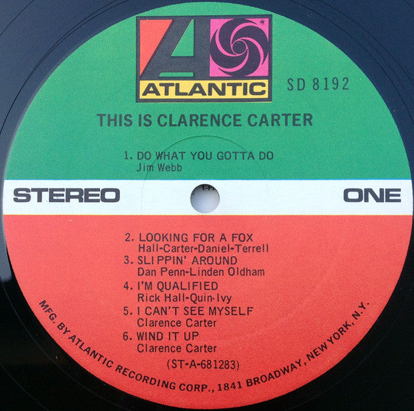 Clarence Carter : This Is Clarence Carter (LP, Album, RE)