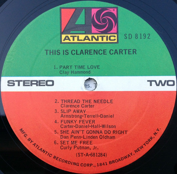 Clarence Carter : This Is Clarence Carter (LP, Album, RE)