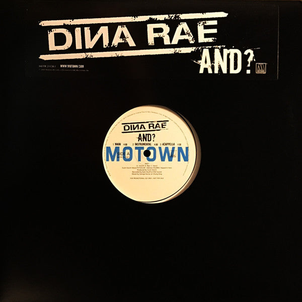 Dina Rae : And? (12", Promo)