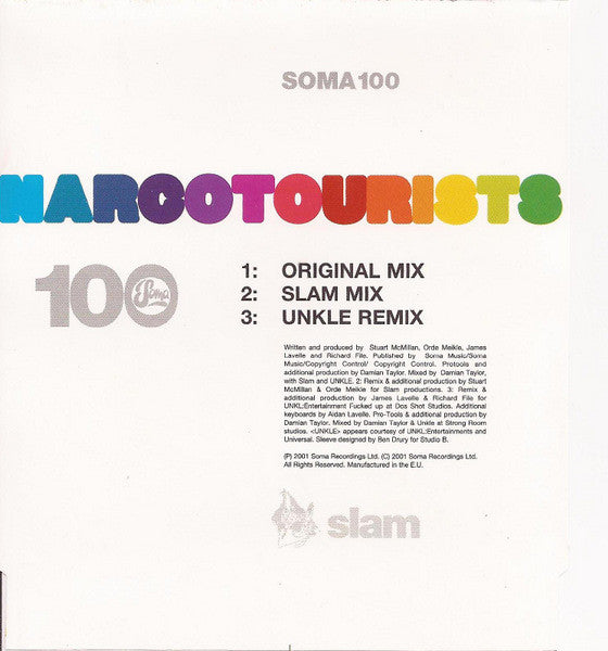 Slam vs. UNKLE : Narco Tourists (CD, Single)