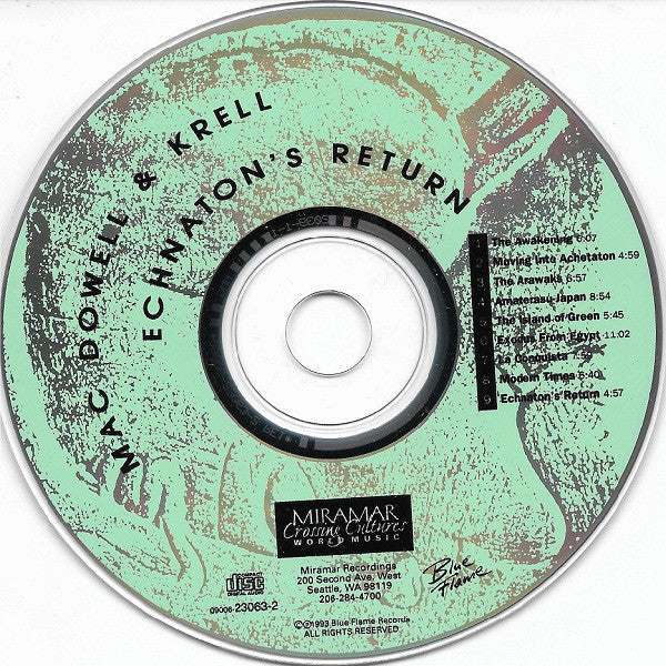 Lenny Mac Dowell & Lothar Krell : Echnaton's Return (CD, Album)