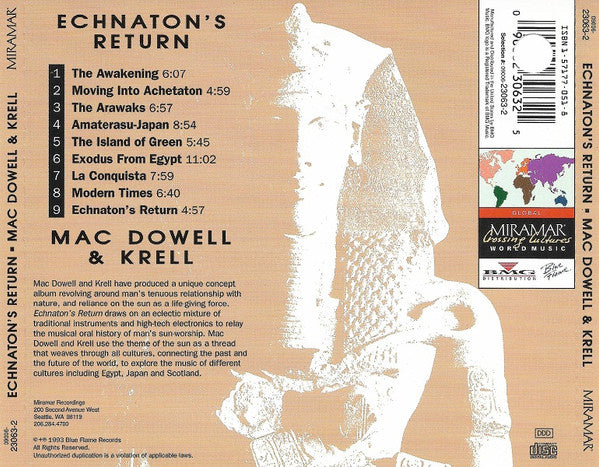 Lenny Mac Dowell & Lothar Krell : Echnaton's Return (CD, Album)