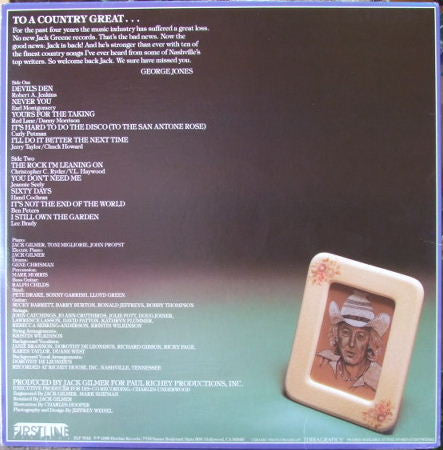 Jack Greene : Yours For The Taking (LP, Album)