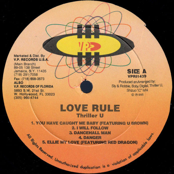 Thriller U : Love Rule (LP, Album)