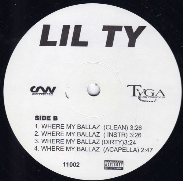Lil Ty : I'm Bad / Where My Ballaz (12")