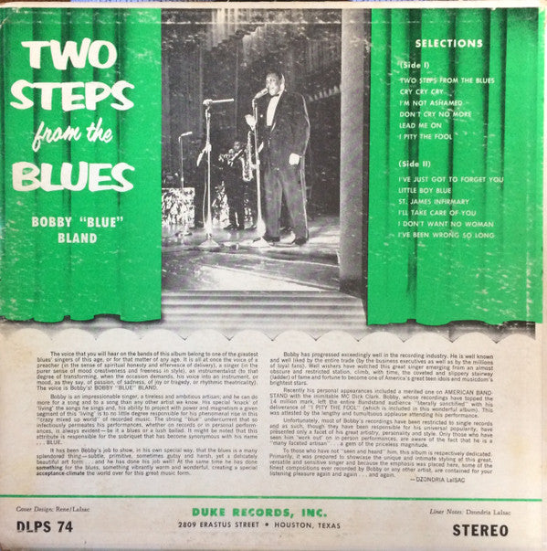 Bobby Bland : Two Steps From The Blues (LP, Album)
